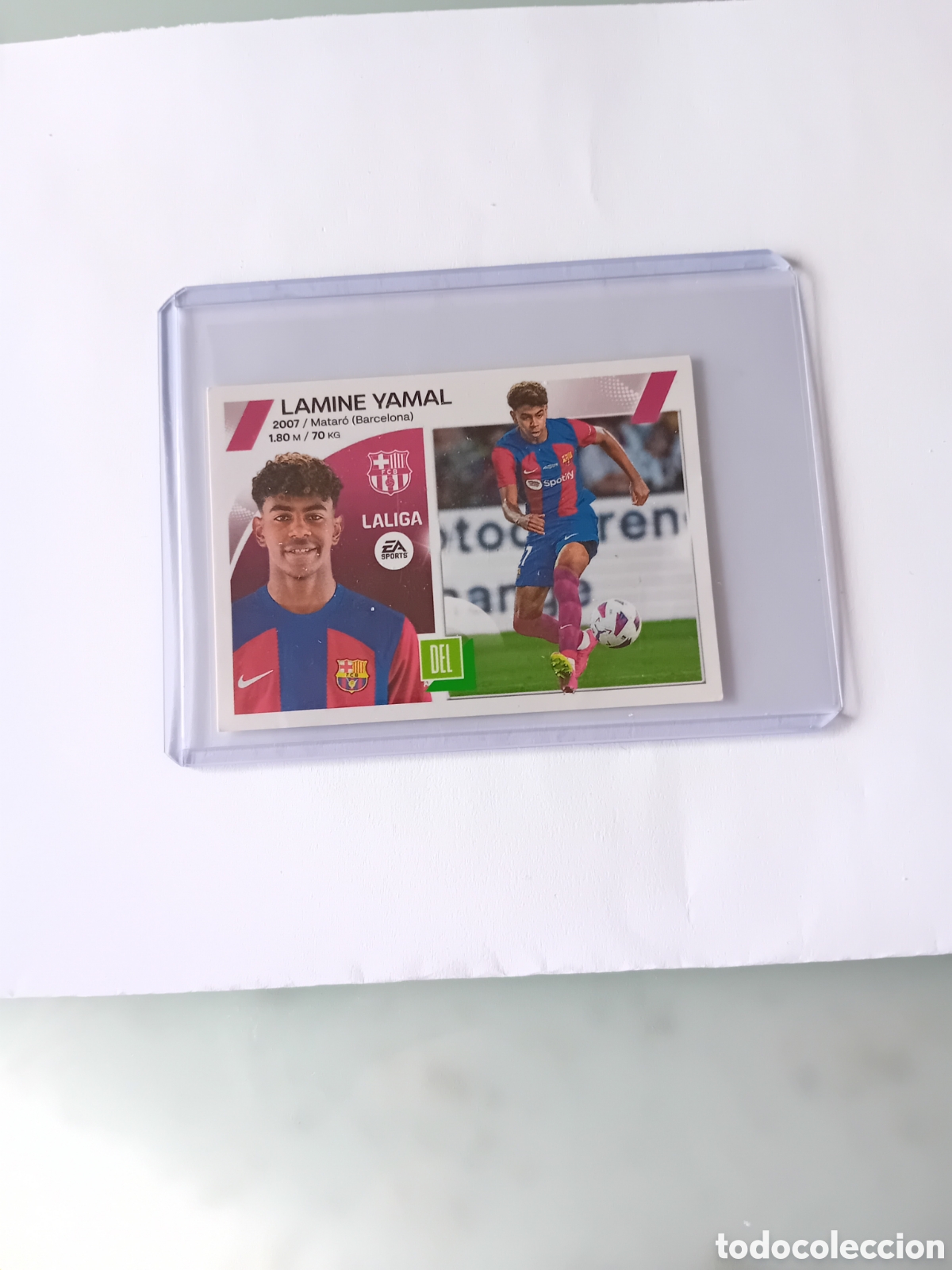 Cromos de f&uacute;tbol: Lamine Yamal Rookie Coloca 19 bis Barcelona 23 24 2023 2024 Este Panini