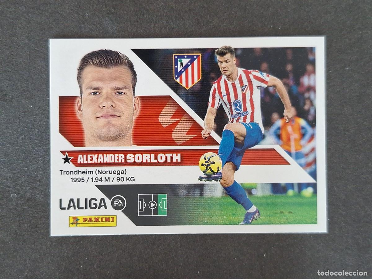Cromos de f&uacute;tbol: L1 SORLOTH ATLETICO DE MADRID LIGA ESTE 2026 2027 26 27 NUNCA PEGADO SIN PEGAR