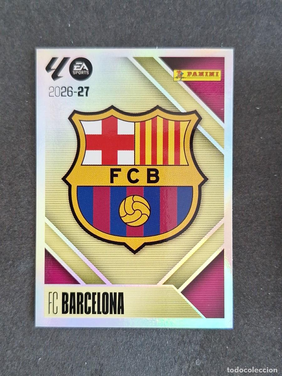 Cromos de f&uacute;tbol: L1 ESCUDO F. C. BARCELONA LIGA ESTE 2026 2027 26 27 NUNCA PEGADO SIN PEGAR