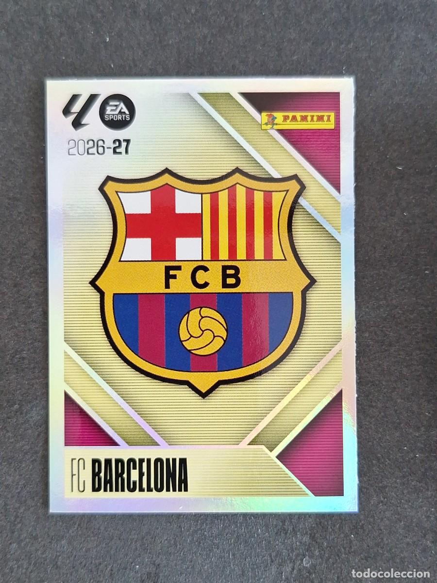 Cromos de f&uacute;tbol: L1 ESCUDO F. C. BARCELONA LIGA ESTE 2026 2027 26 27 NUNCA PEGADO SIN PEGAR