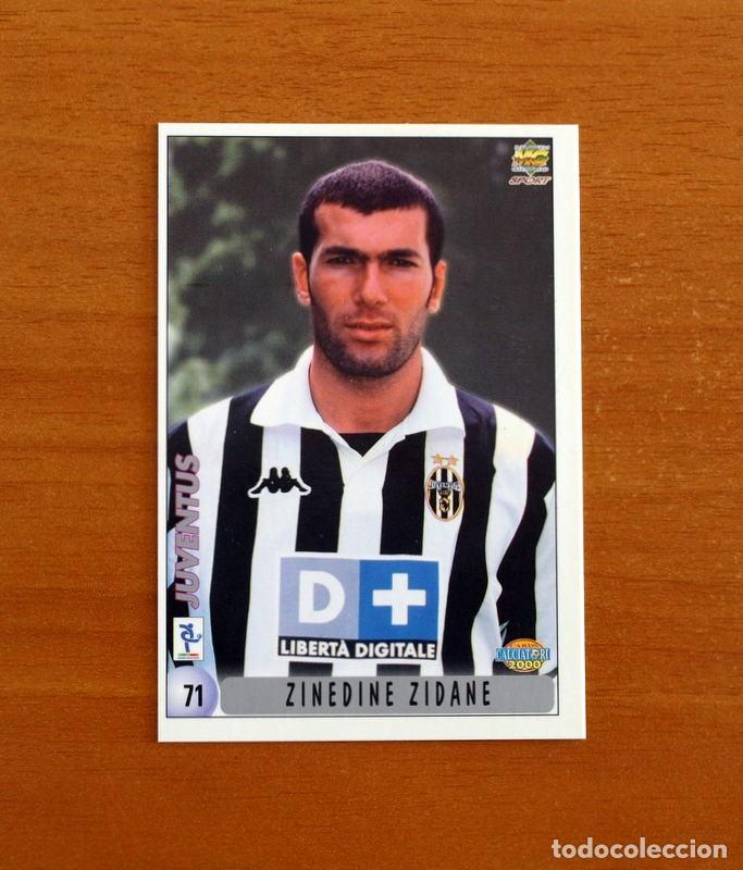 Figurine di Calcio: Juventus - N&ordm; 71 Zinedine Zidane-Daniel Caris Fonseca - Mundicromo 1999-2000, 99-00 Calciatori