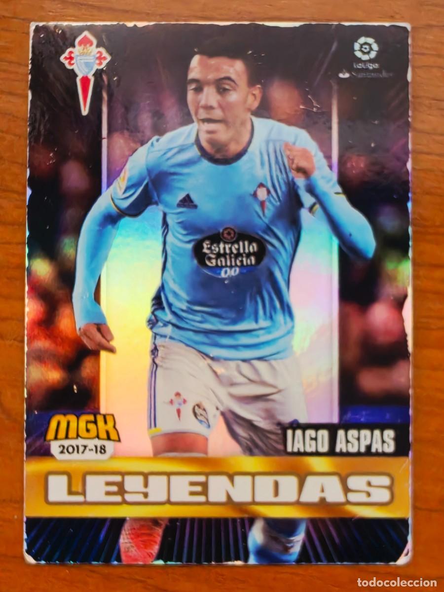 Figurine di Calcio: 159 Iago Aspas, RC Celta de Vigo, Leyendas, Panini Megacracks 2017 2018 17 18