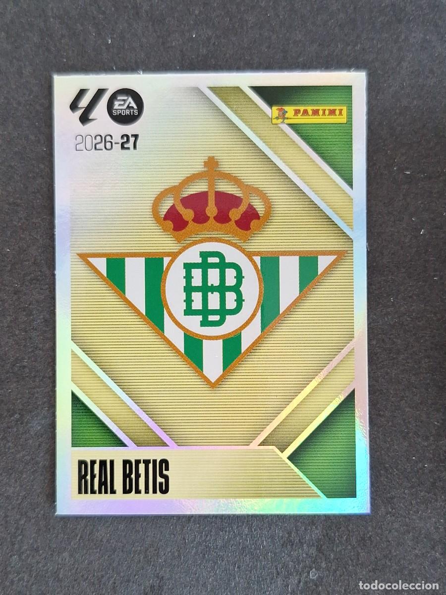 Cartes &agrave; collectionner de Football: L1 ESCUDO REAL BETIS BALOMPIE LIGA ESTE 2026 2027 26 27 NUNCA PEGADO SIN PEGAR
