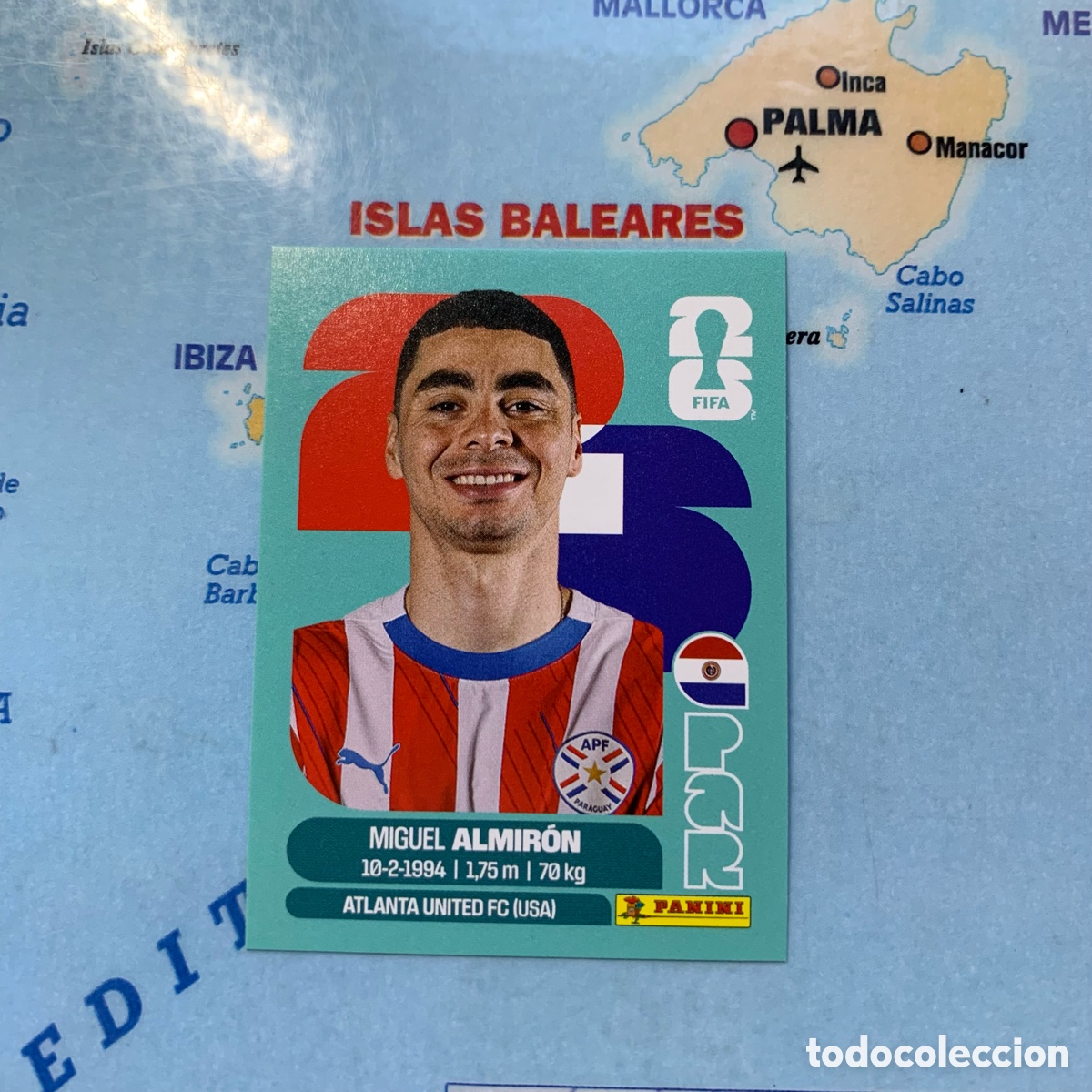 Cartes &agrave; collectionner de Football: Paraguay n&uacute;mero 17 cromo panini Mundial Fifa World Cup 2026