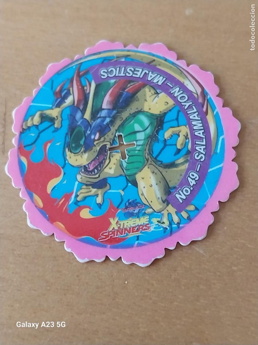 Figurine di Calcio: BEYBLADE Xtreme spinners, n&ordm; 49 Salamalyon. Matutano. TAZO CROMO JUGADO