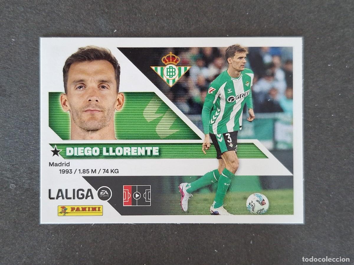 Cromos de f&uacute;tbol: L1 DIEGO LLORENTE REAL BETIS BALOMPIE LIGA ESTE 2026 2027 26 27 NUNCA PEGADO SIN PEGAR