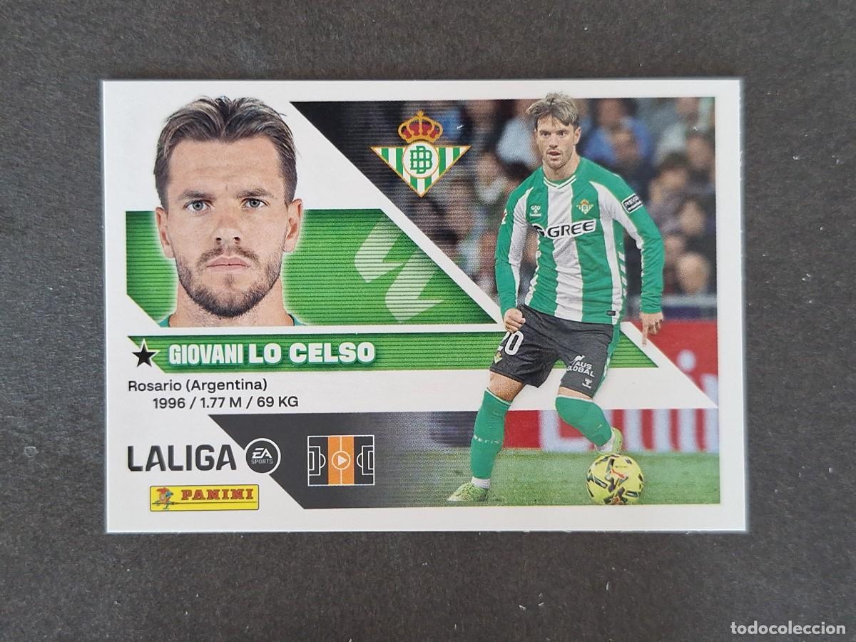 Cromos de f&uacute;tbol: L1 LO CELSO REAL BETIS BALOMPIE LIGA ESTE 2026 2027 26 27 NUNCA PEGADO SIN PEGAR