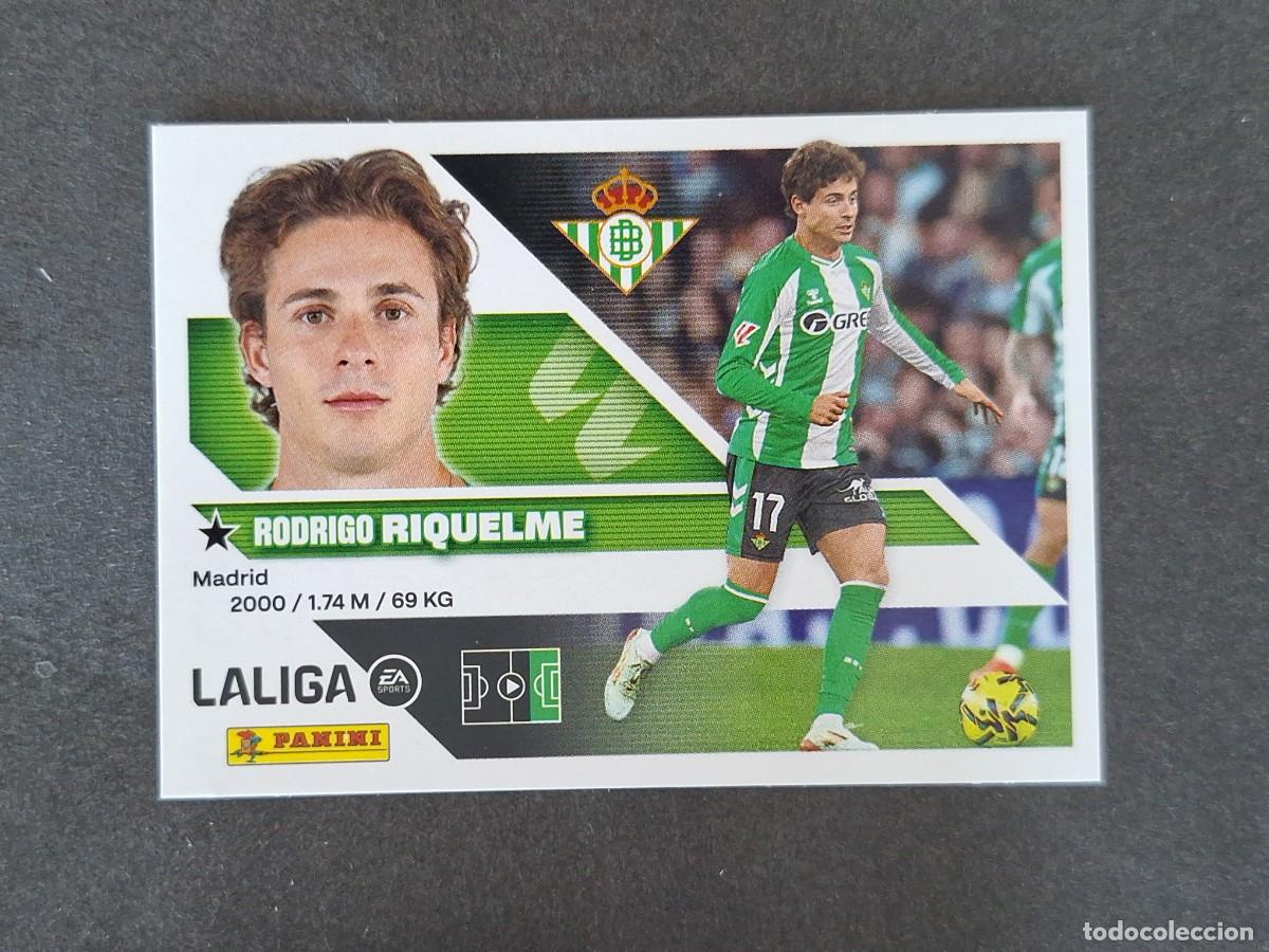 Cromos de f&uacute;tbol: L1 RIQUELME REAL BETIS BALOMPIE LIGA ESTE 2026 2027 26 27 NUNCA PEGADO SIN PEGAR