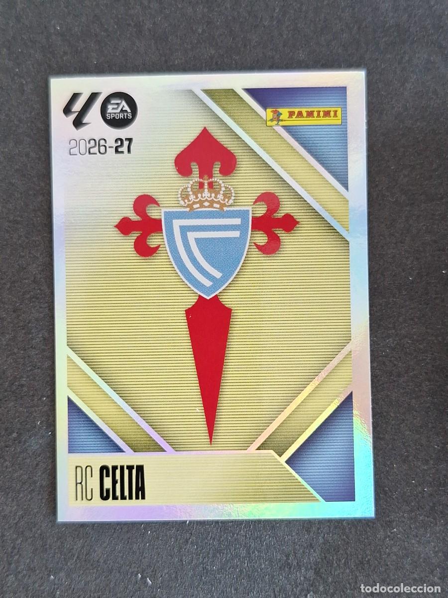 Cromos de f&uacute;tbol: L1 ESCUDO CELTA DE VIGO LIGA ESTE 2026 2027 26 27 NUNCA PEGADO SIN PEGAR