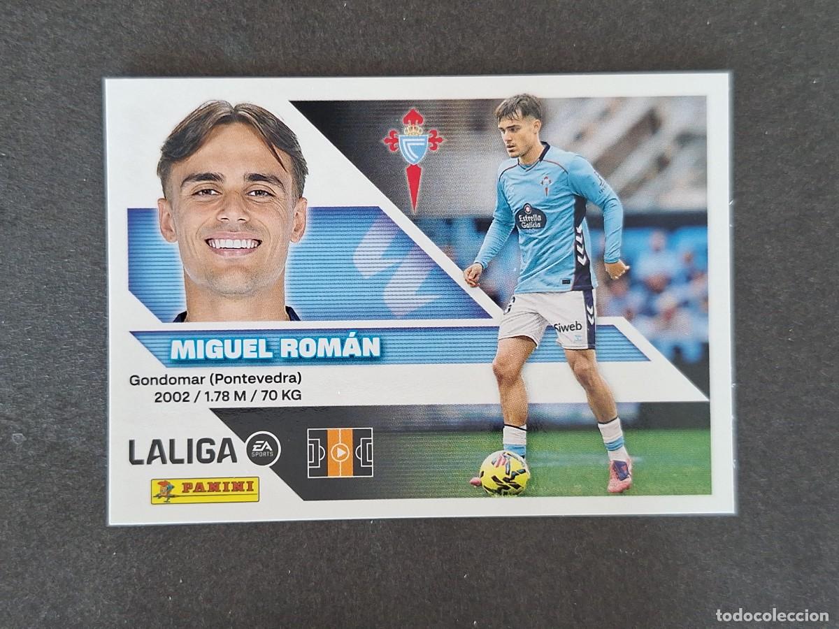 Cromos de f&uacute;tbol: L1 MIGUEL ROMAN CELTA DE VIGO LIGA ESTE 2026 2027 26 27 NUNCA PEGADO SIN PEGAR