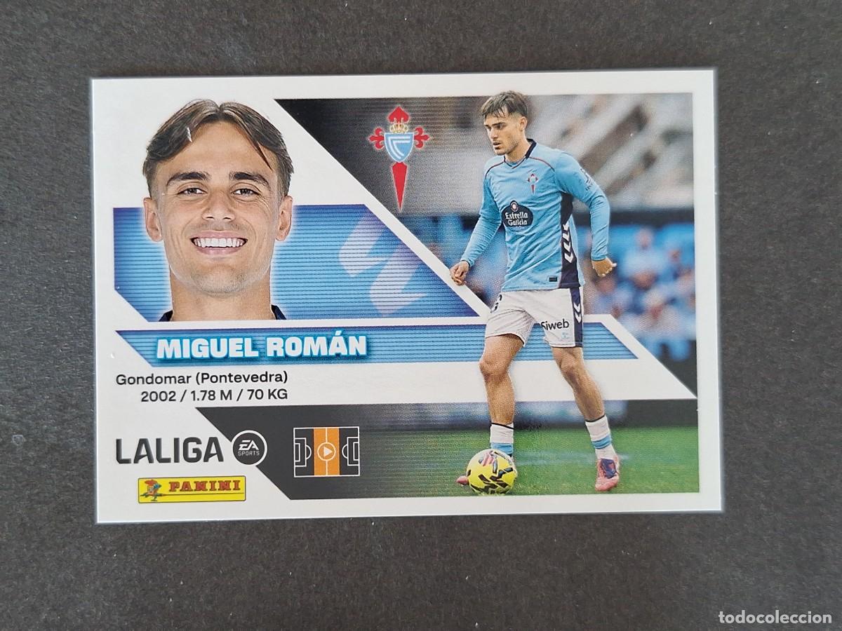 Cromos de f&uacute;tbol: L1 MIGUEL ROMAN CELTA DE VIGO LIGA ESTE 2026 2027 26 27 NUNCA PEGADO SIN PEGAR