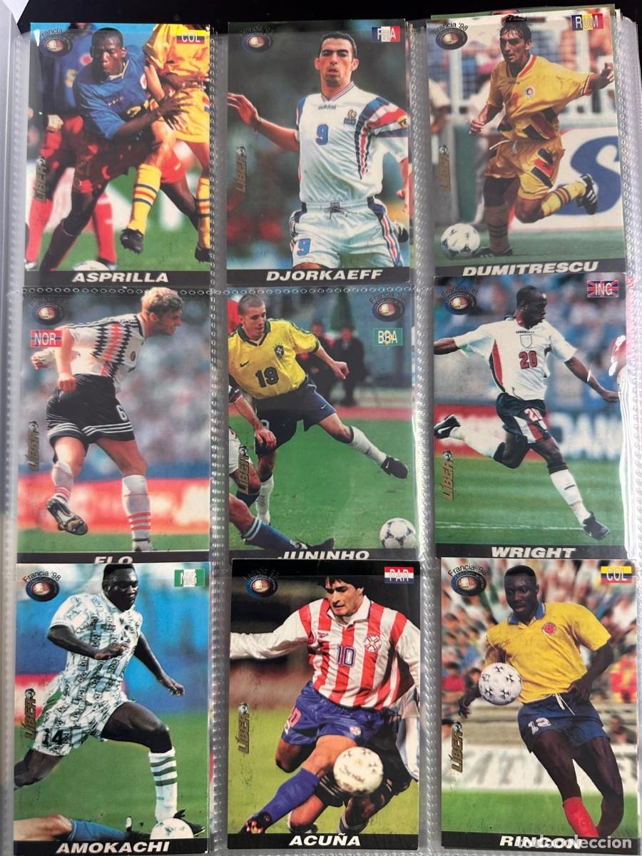 Cromos de f&uacute;tbol: Lote Coleccion 117 Cards Mundial Francia 98 La republica