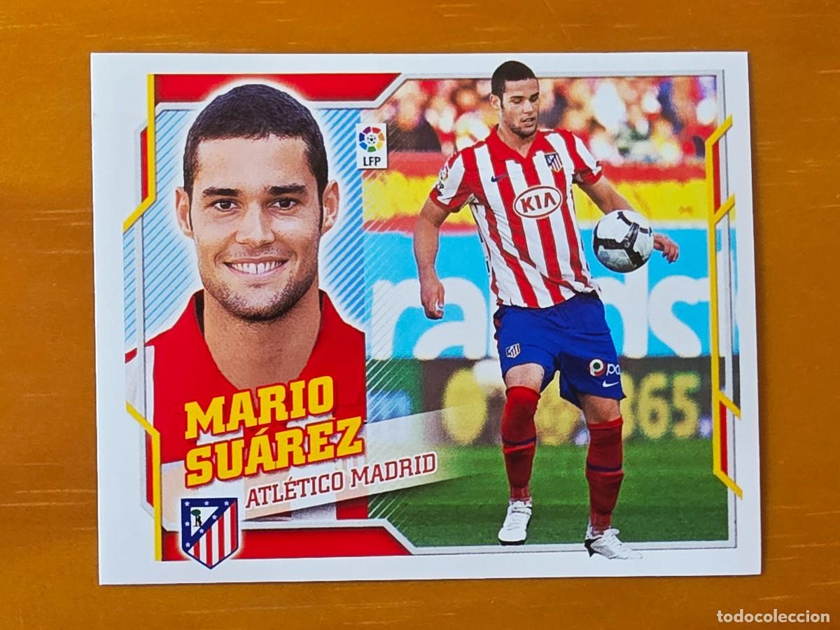 Cromos de f&uacute;tbol: 8 B Mario Su&aacute;rez, Atl&eacute;tico de Madrid, Panini Ediciones Liga Este 2010 2011 10 11