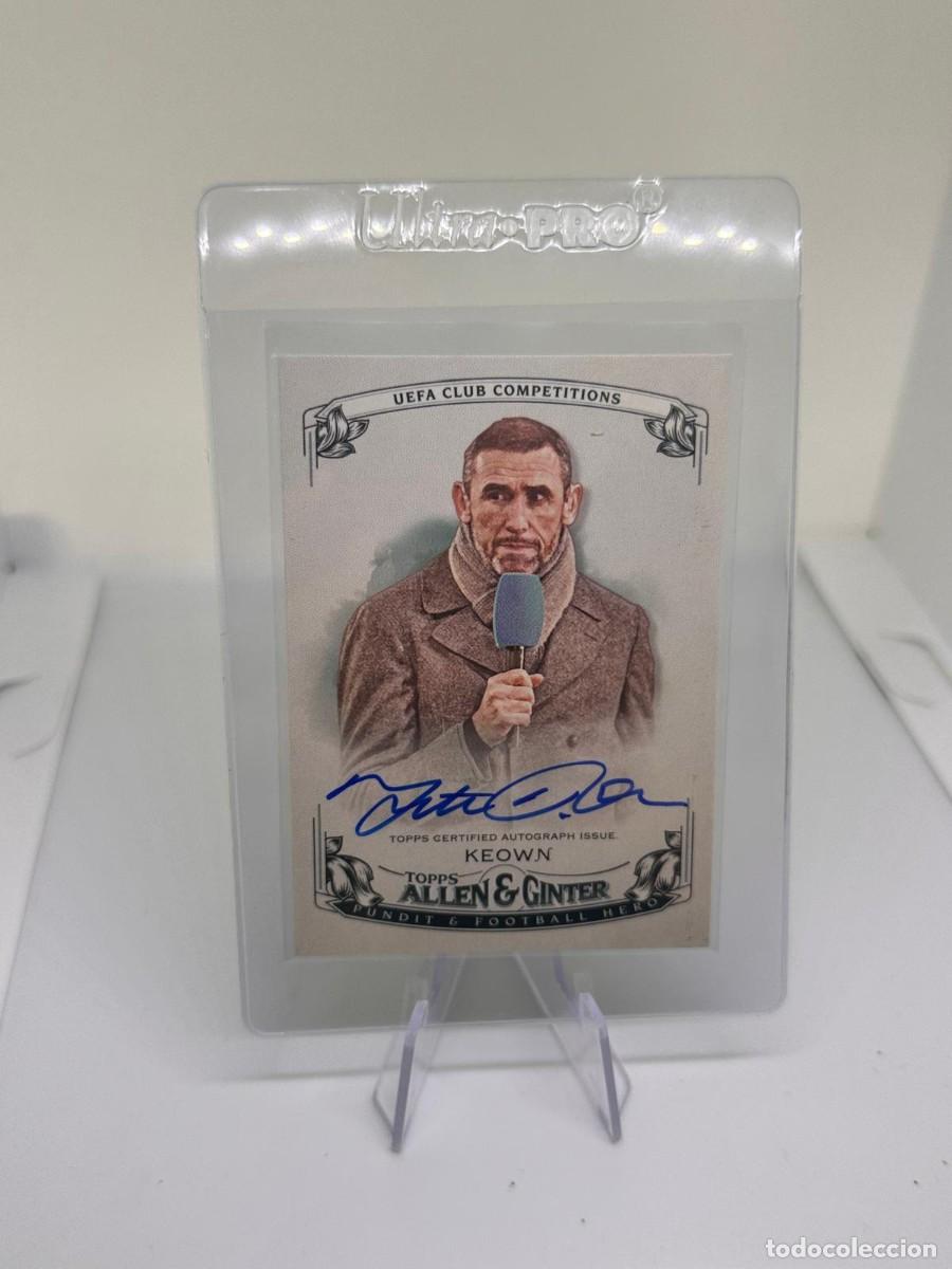 Cromos de f&uacute;tbol: Martin Keown Autogafo Topps Famous Footballers e Stars 2022 2023