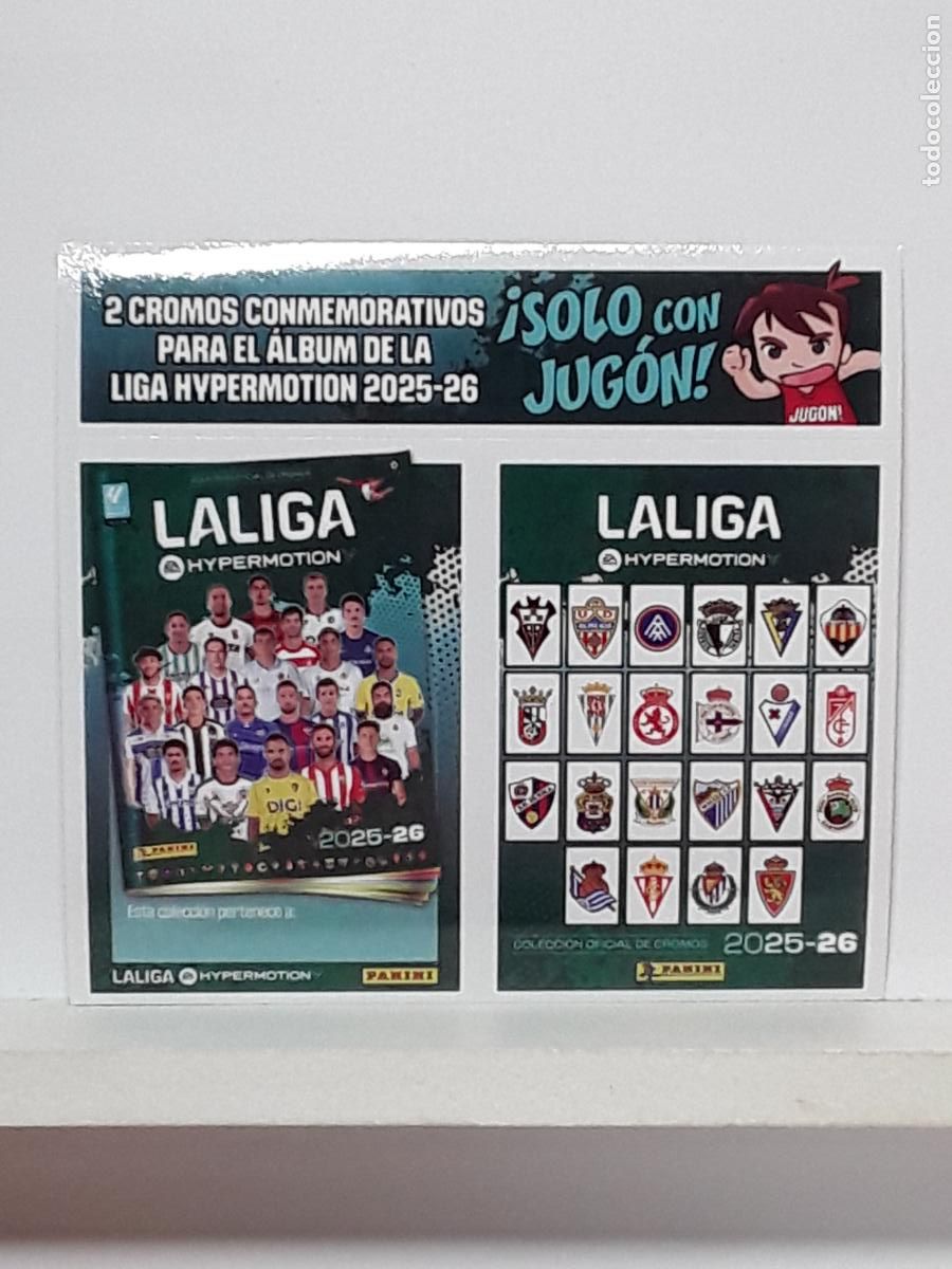 Cromos de f&uacute;tbol: LALIGA HYPERMOTION 2025 2026 25 26 ALBUM PANINI LIGA N LIMITADA CONMEMORATIVO JUGON