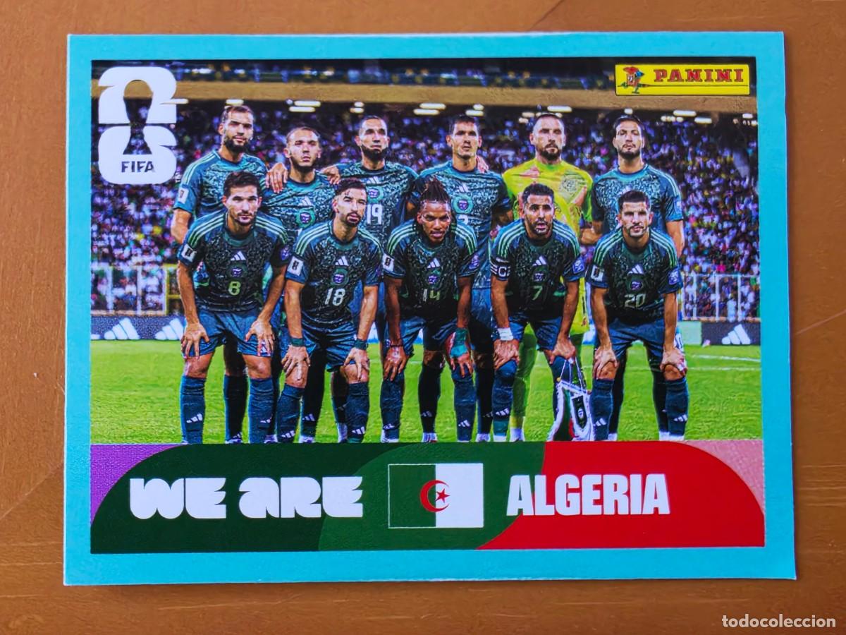 Cromos de f&uacute;tbol: ALG 13 Alineaci&oacute;n equipo plantilla, Argelia, Panini FIFA World Cup Mundial 2026 Sticker