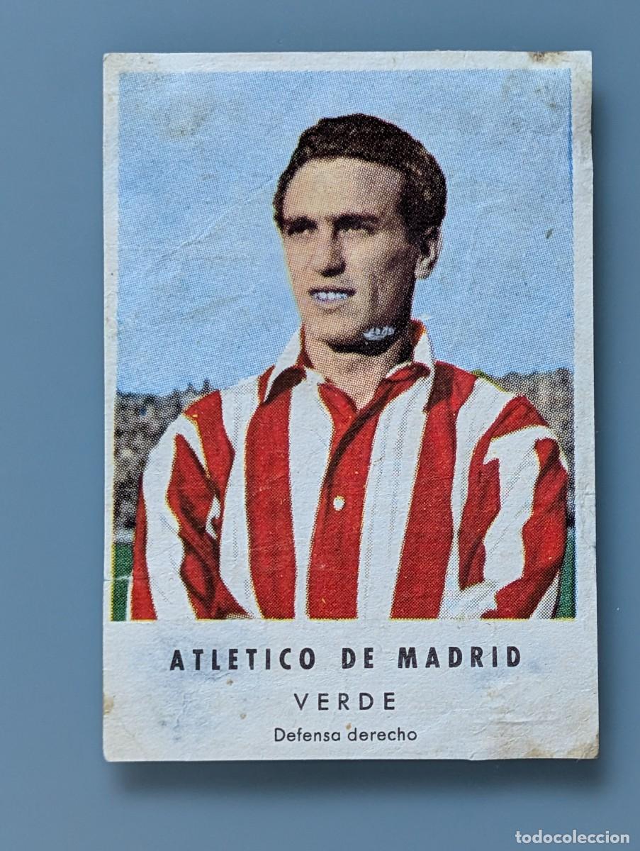 Cromos de f&uacute;tbol: DIFICIL CROMO RARE CARD VERDE ATLETICO MADRID CHOCOLATES GRANELL FOOTBALL FUTBOL