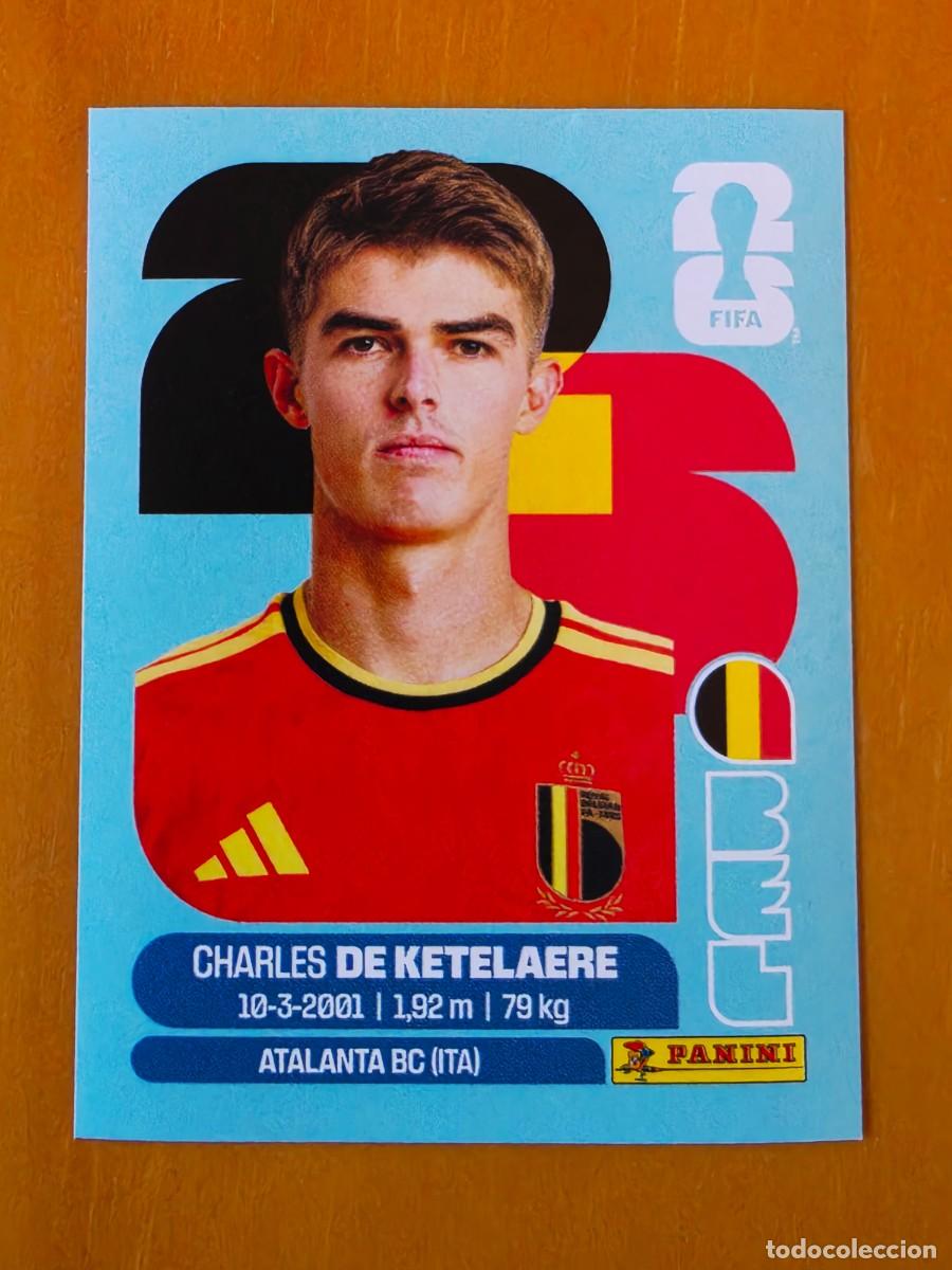 Cromos de f&uacute;tbol: BEL 17 Charles De Ketelaere, B&eacute;lgica, Panini FIFA World Cup Mundial 2026 Sticker
