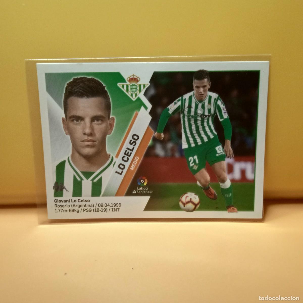 Cromos de f&uacute;tbol: EDICIONES ESGE 2019 2020 19 20 REAL BETIS LO CELSO 13