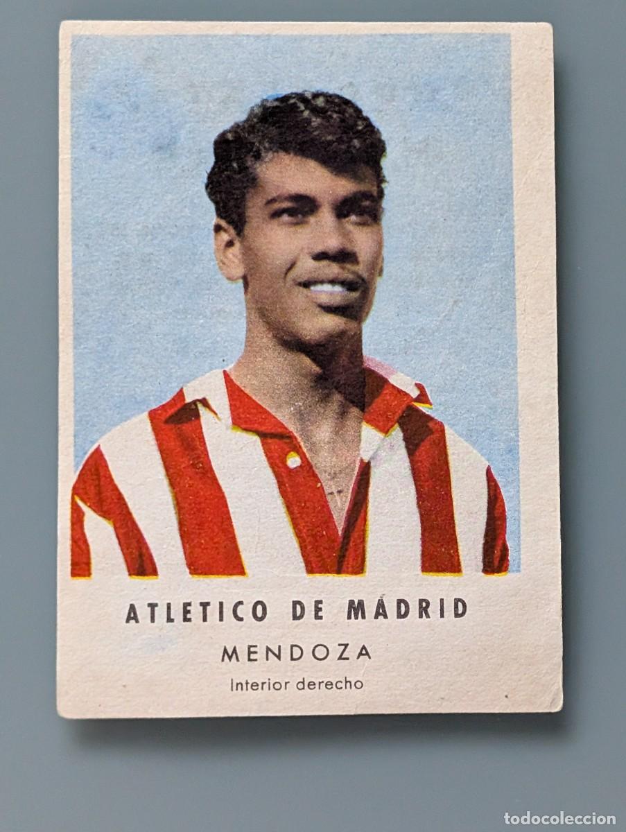 Cromos de f&uacute;tbol: DIFICIL CROMO RARE CARD MENDOZA ATLETICO MADRID CHOCOLATES GRANELL FOOTBALL FUTBOL