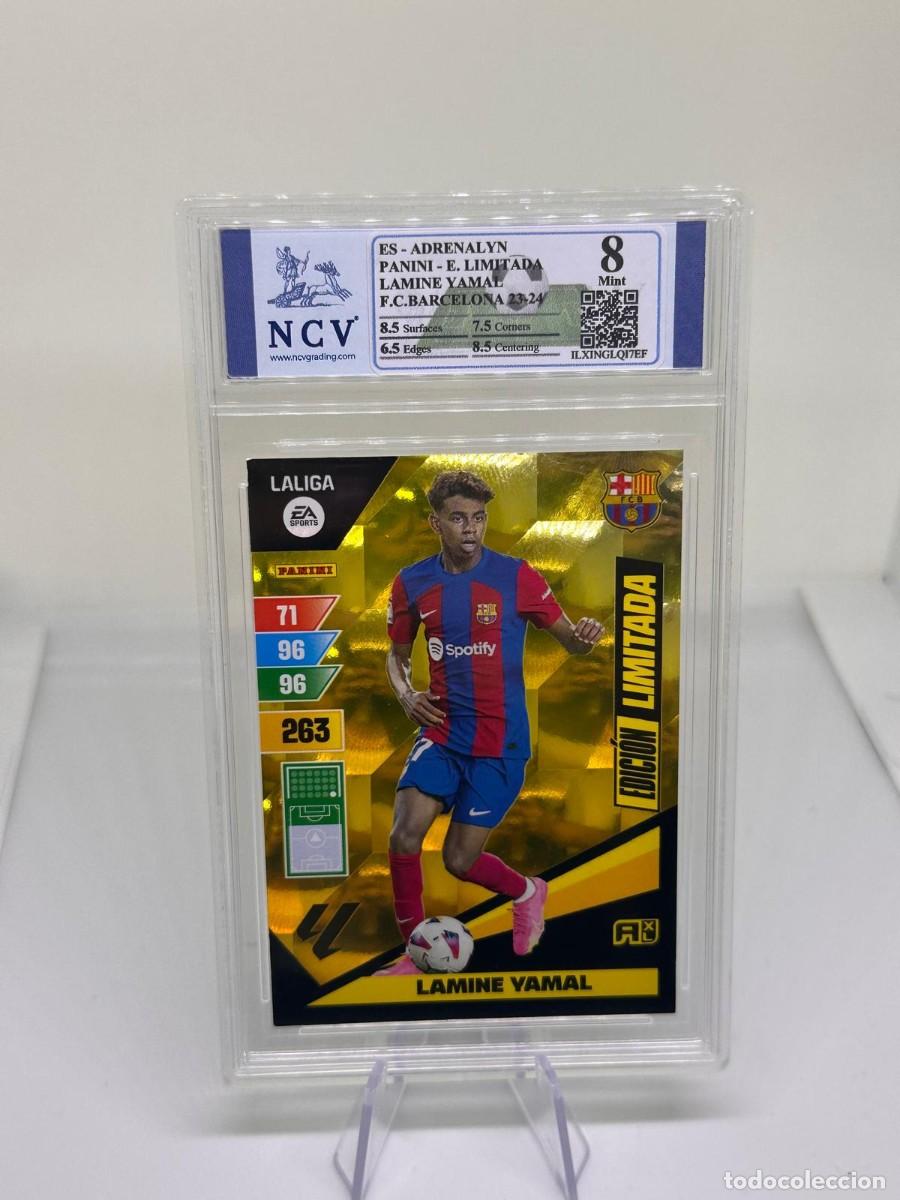Cromos de f&uacute;tbol: Rookie Lamine Yamal Edicion Limitada Panini Adrenalyn XL 2023 24 NCV 8. Rara, No Psa