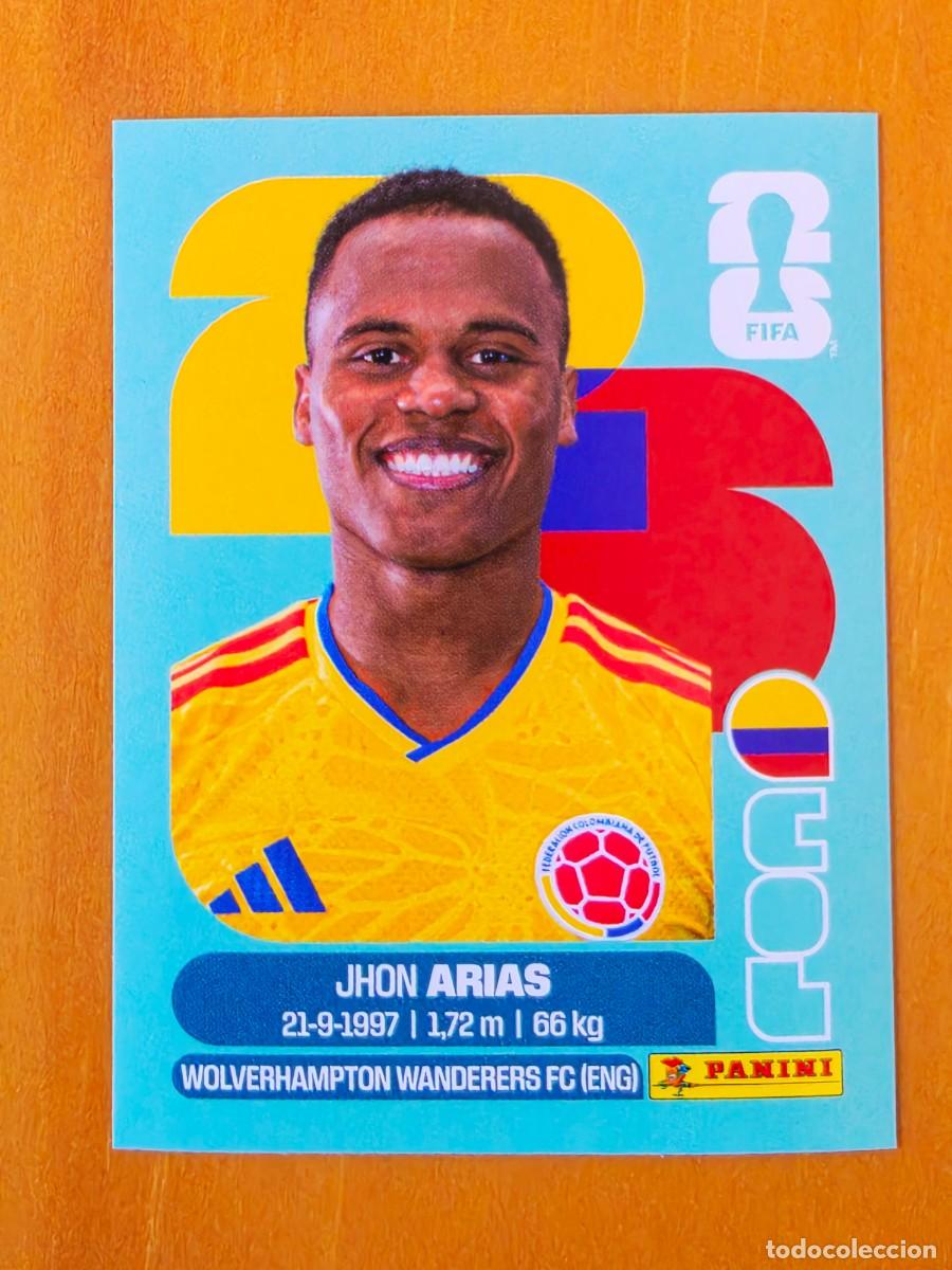 Cromos de f&uacute;tbol: COL 17 Jhon Arias, Colombia, Panini FIFA World Cup Mundial 2026 Sticker