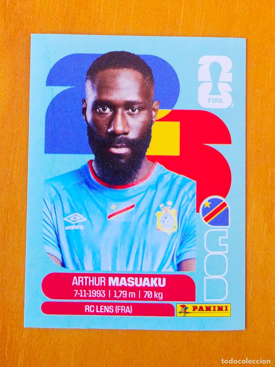 Cromos de f&uacute;tbol: COD 5 Arthur Masuaku, Rep&uacute;blica Democr&aacute;tica del Congo, Panini FIFA World Cup Mundial 2026 Sticker
