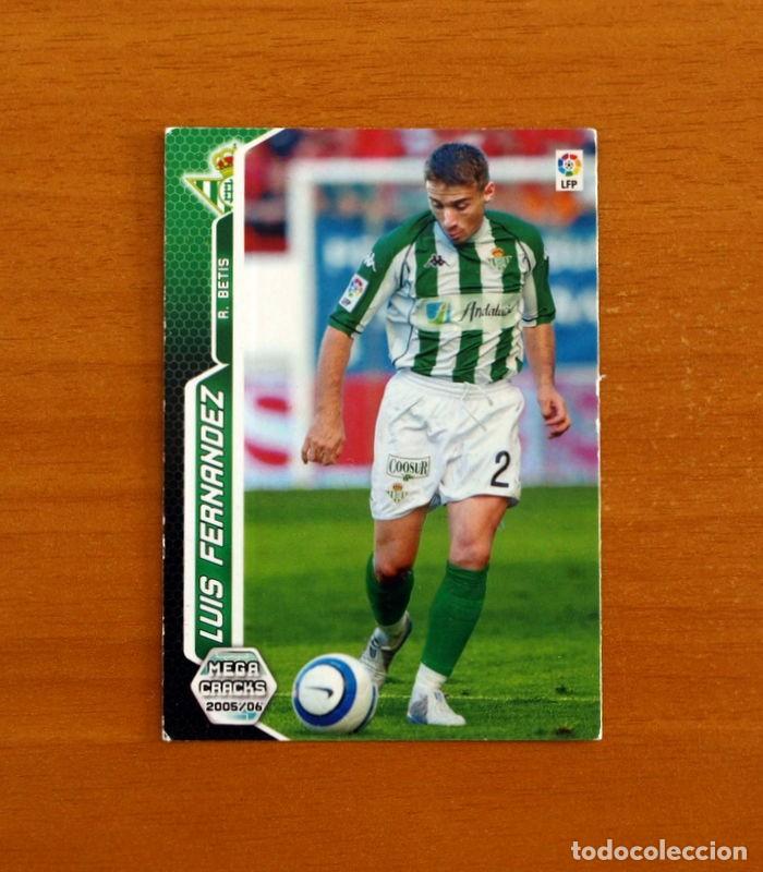 Cromos de f&uacute;tbol: Real Betis -N&ordm; 79 Luis Fern&aacute;ndez -Megacracks Las Fichas Liga 2005-2006-05-06 Mega Cracks Panini