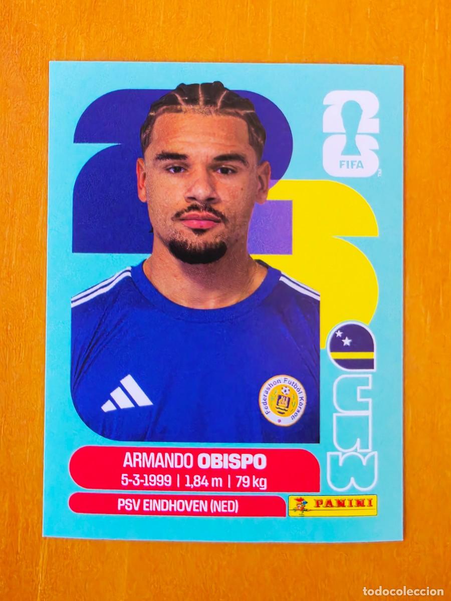 Cromos de f&uacute;tbol: CUW 3 Armando Obispo, Curazao, Panini FIFA World Cup Mundial 2026 Sticker