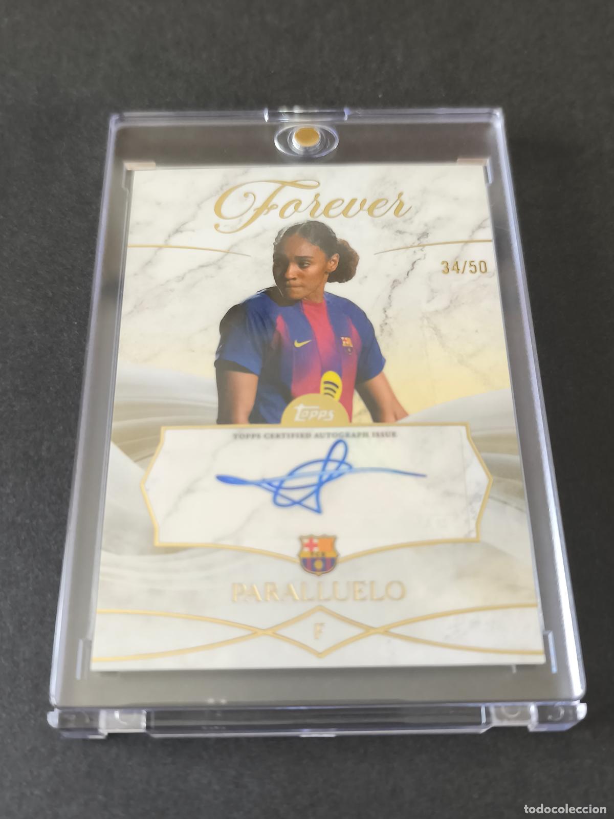 Figurine di Calcio: SALMA PARALLUELO AUT&Oacute;GRAFO ORIGINAL /50 BARCELONA FOREVER 2025 20206 25 26 FW-SP