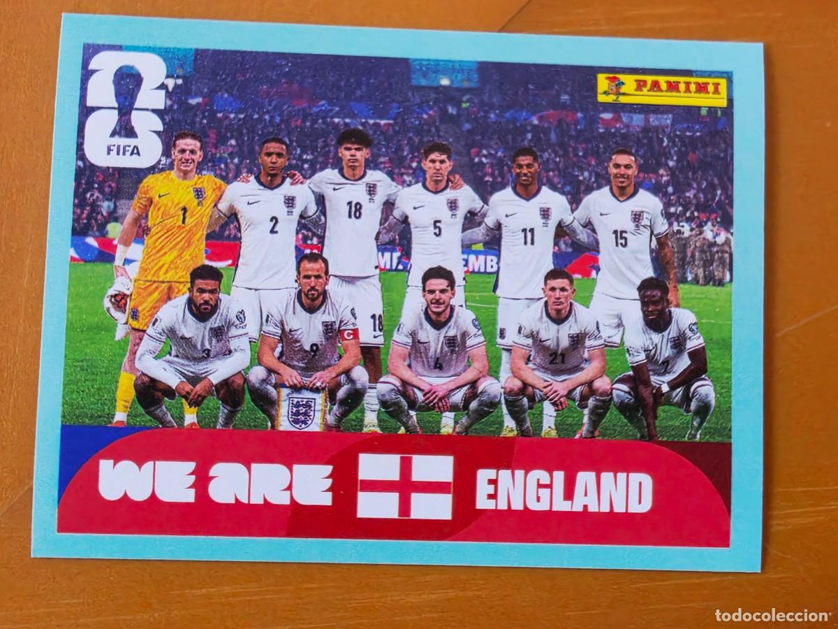 Cromos de f&uacute;tbol: ENG 13 Alineaci&oacute;n equipo plantilla, Inglaterra, Panini FIFA World Cup Mundial 2026 Sticker