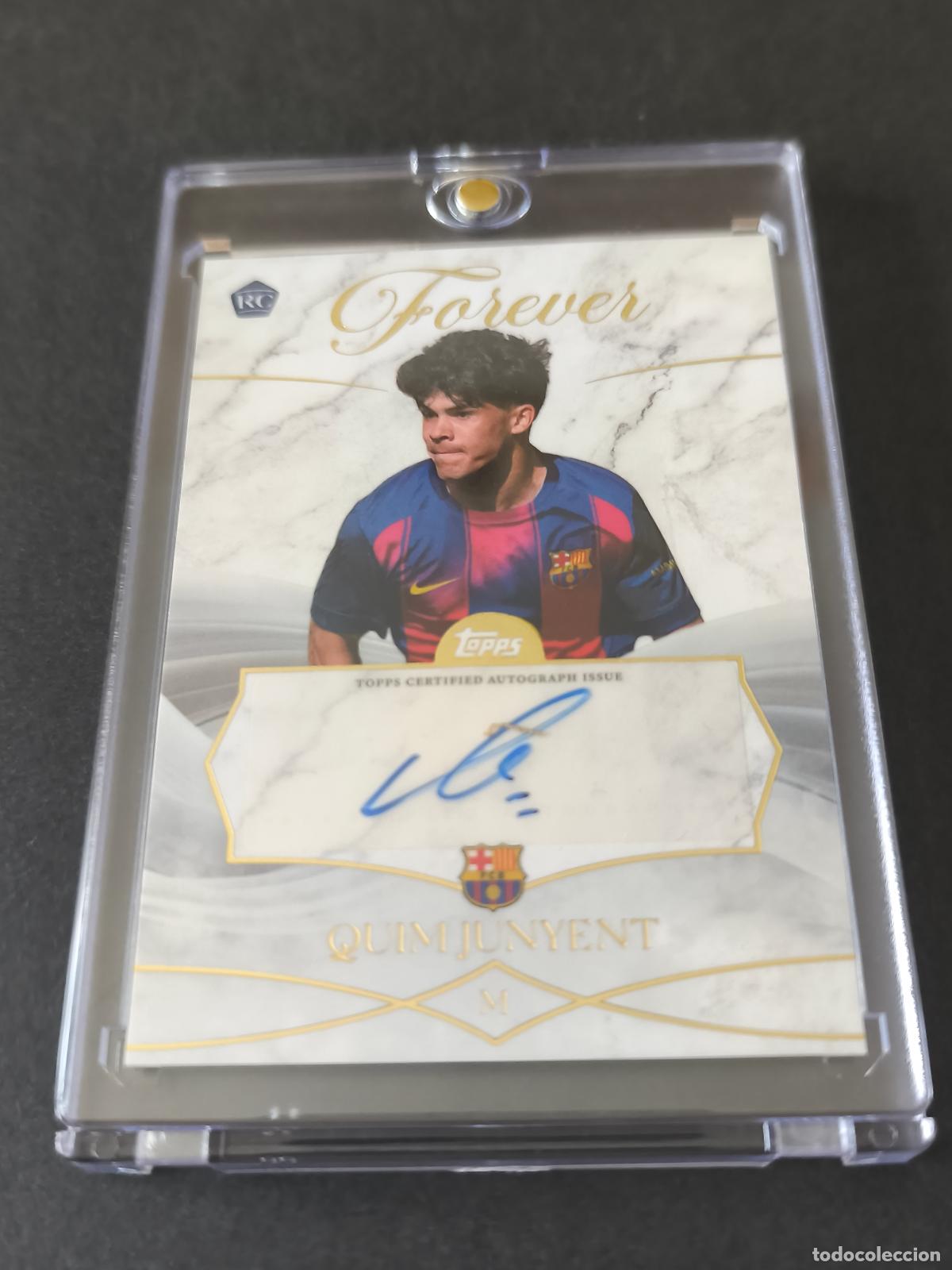 Cromos de f&uacute;tbol: QUIM JUNYENT AUT&Oacute;GRAFO ORIGINAL BARCELONA FOREVER 2025 20206 25 26 FM-QJ