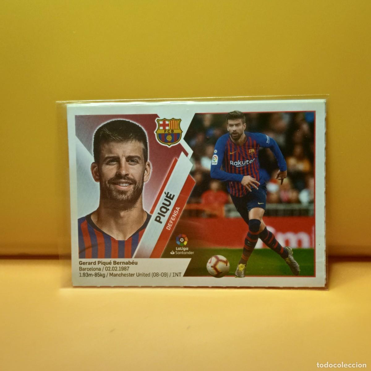 Cromos de f&uacute;tbol: EDICIONES ESGE 2019 2020 19 20 F.C BARCELONA PIQU&Eacute; 6