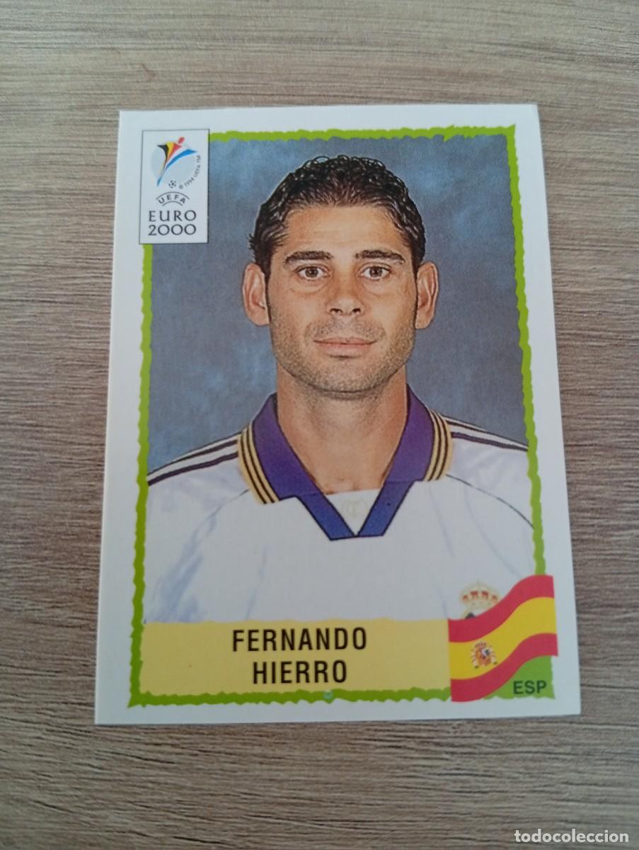 Cartes &agrave; collectionner de Football: FERNANDO HIERRO - ESPA&Ntilde;A 197- PANINI EURO 2000 - 00 CROMO SIN PEGAR