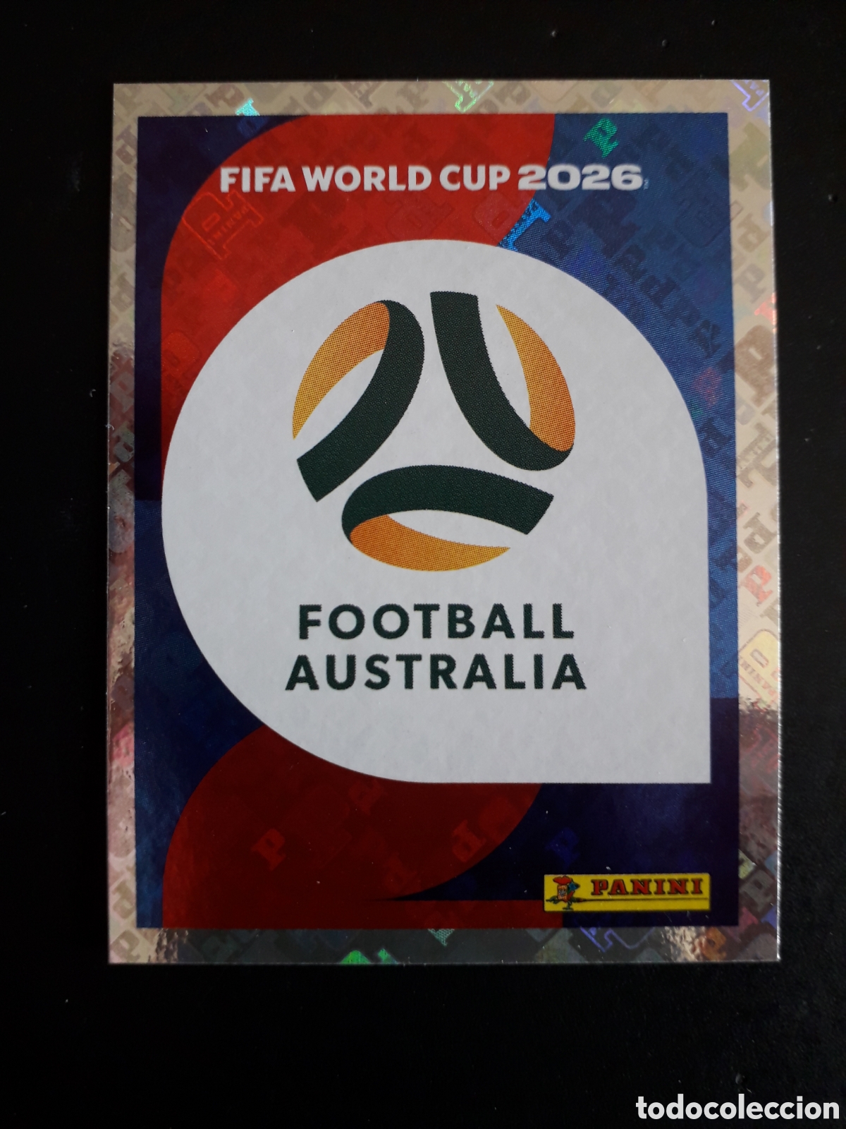 Cromos de f&uacute;tbol: ESCUDO AUSTRALIA AUS 1 MUNDIAL F&Uacute;TBOL 2026 FIFA WORLD CUP PANINI SIN PEGAR PEDIDO M&Iacute;NIMO 3&euro;
