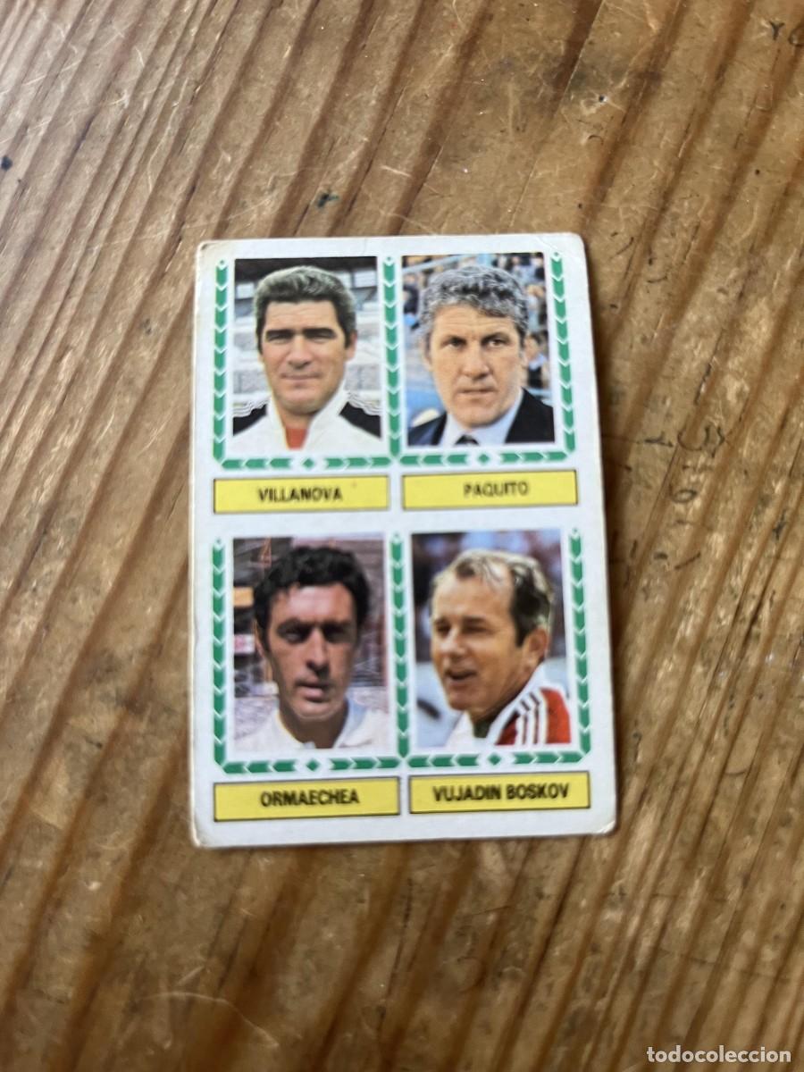 Cromos de f&uacute;tbol: CROMO SIN PEGAR NUNCA PEGADO ALBUM LIGA ESTE 83 84 1983 1984 ENTRENADOR VILLANOVA PAQUITO