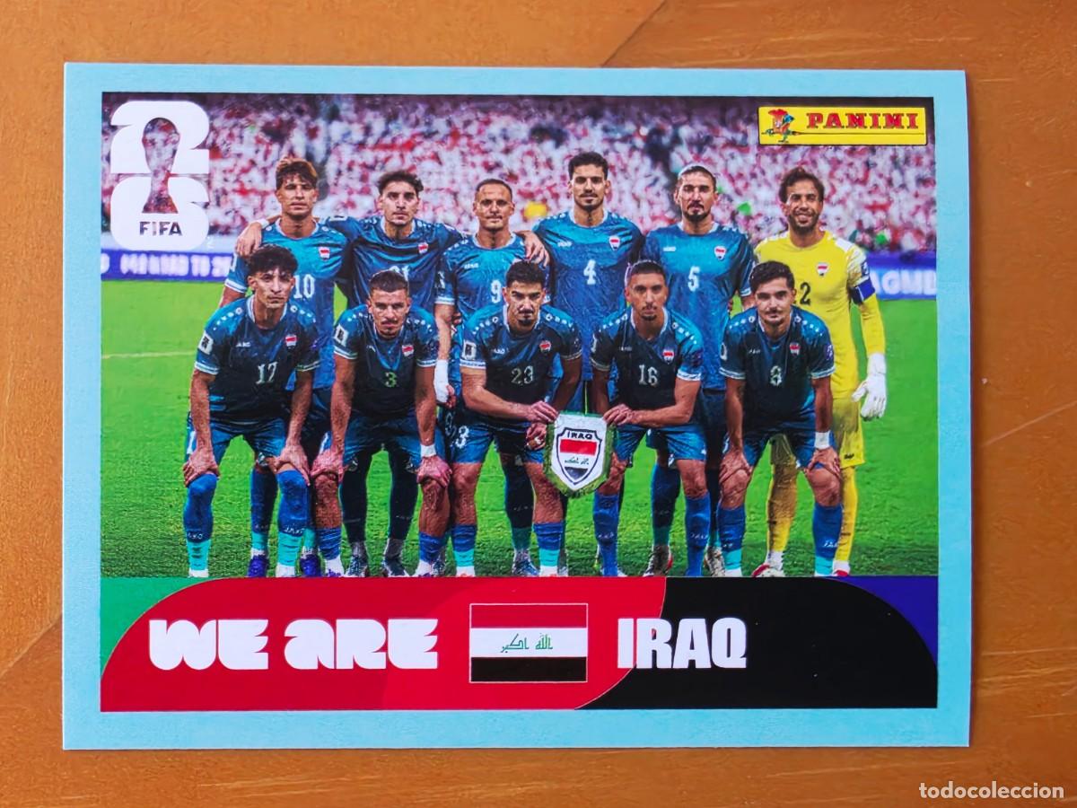 Cromos de Futebol: IRQ 13 Alineaci&oacute;n equipo plantilla, Iraq Irak, Panini FIFA World Cup Mundial 2026 Sticker