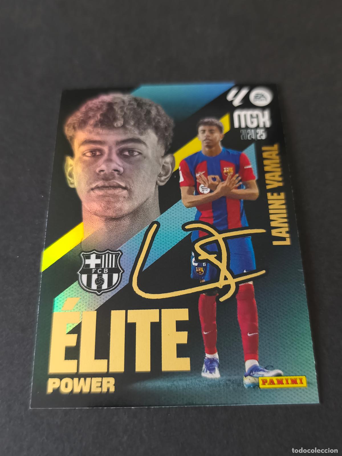Cromos de Futebol: P7 LAMINE YAMAL &Eacute;LITE POWER FIRMA MEGACRACKS 2024 2025 24 25