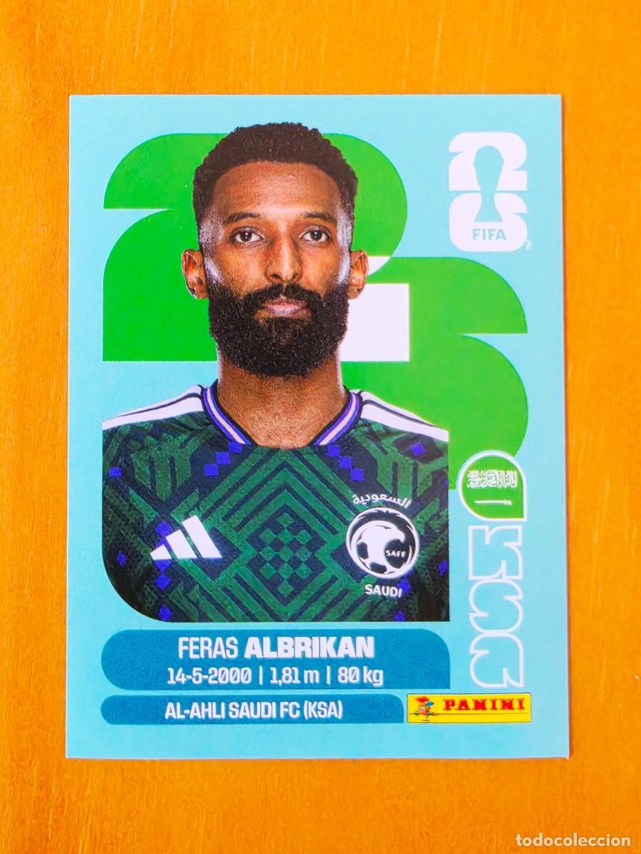 Cromos de Futebol: KSA 18 Feras Albrikan, Arabia Saud&iacute;, Panini FIFA World Cup Mundial 2026 Sticker