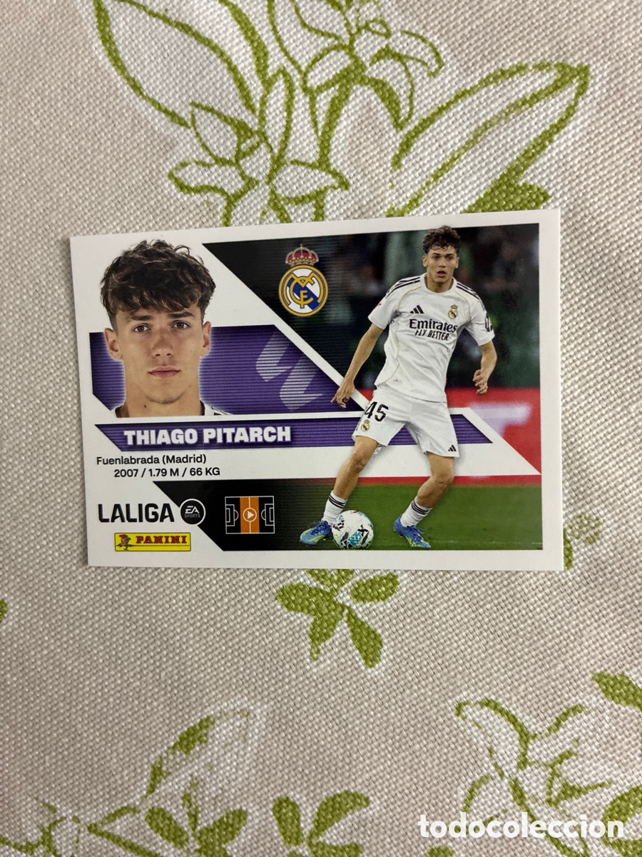 Cromos de Futebol: Cromo Thiago Pitarch (N&ordm; 15B / Bis) - Colecci&oacute;n Este / Panini Liga 2026-27 (Real Madrid)