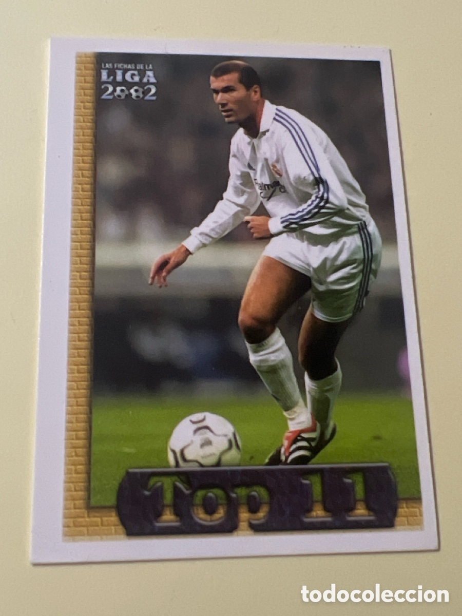 Cromos de Futebol: C5501. ZIDANE TOP 11 ,CROMOS FUTBOL MUNDICROMO LAS FICHAS DE LA LIGA 2002
