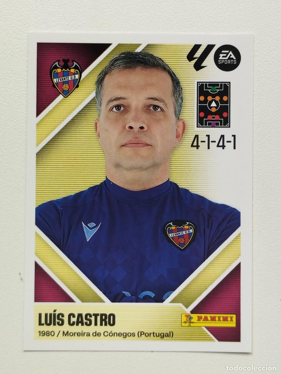 Cromos de Futebol: CROMO STICKER COLECCIONES ESTE PANINI LIGA 2026 2027 26 27 LEVANTE 2 LUIS CASTRO ENTRENADOR
