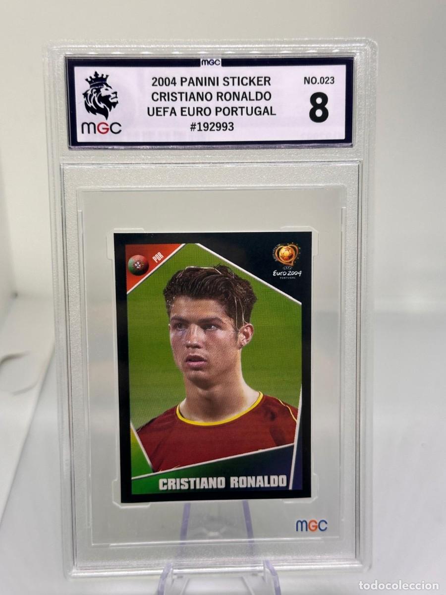 Cromos de Futebol: Rookie Cristiano Ronaldo #23 Portugal Panini UEFA EURO 2004 MGC 8