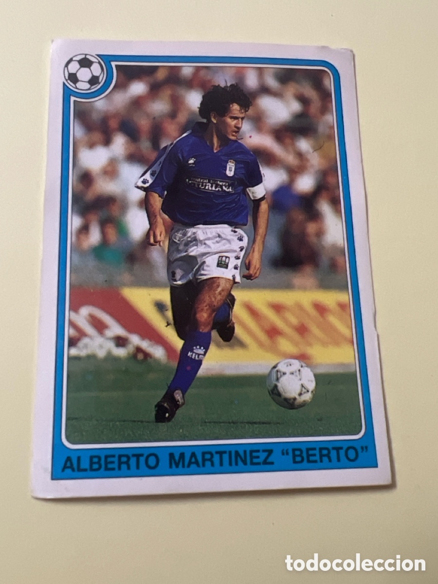 Cromos de f&uacute;tbol: C5505. 119 BERTO OVIEDO FUTBOL 92 93 LIGA PANINI NUNCA PEGADO SIN DESPEGAR
