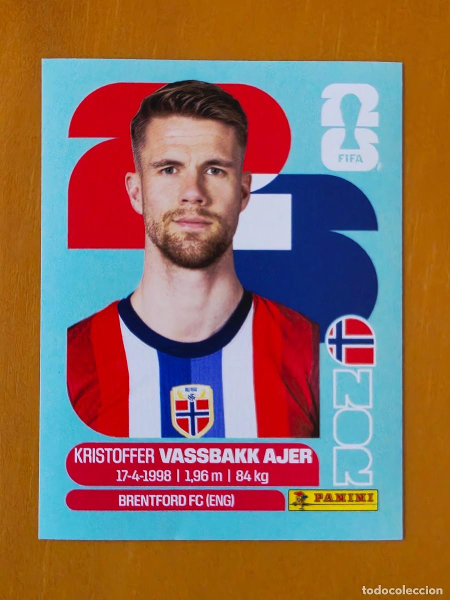 Cromos de f&uacute;tbol: NOR 5 Kristoffer Vassbakk Ajer, Noruega, Panini FIFA World Cup Mundial 2026 Sticker