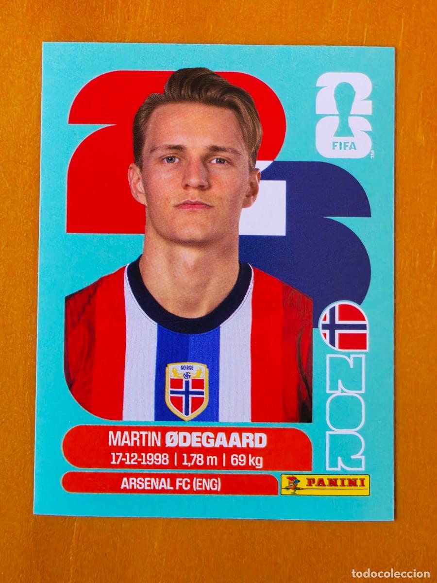 Cromos de f&uacute;tbol: NOR 10 Martin Odegaard, Noruega, Panini FIFA World Cup Mundial 2026 Sticker