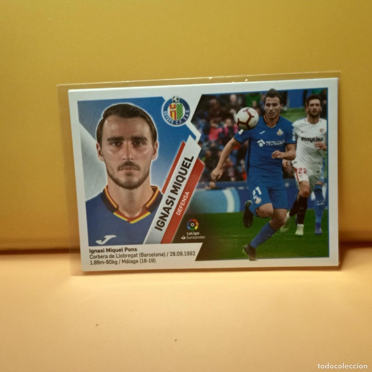 Cromos de f&uacute;tbol: EDICIONES ESGE 2019 2020 19 20 GETAFE C.F IGNASI MIQUEL 6B 6 B