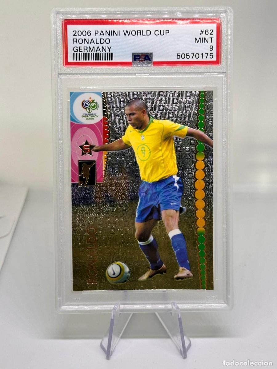 Cromos de f&uacute;tbol: Ronaldo #62 Brasil Panini World Cup Germany 2006 PSA 9