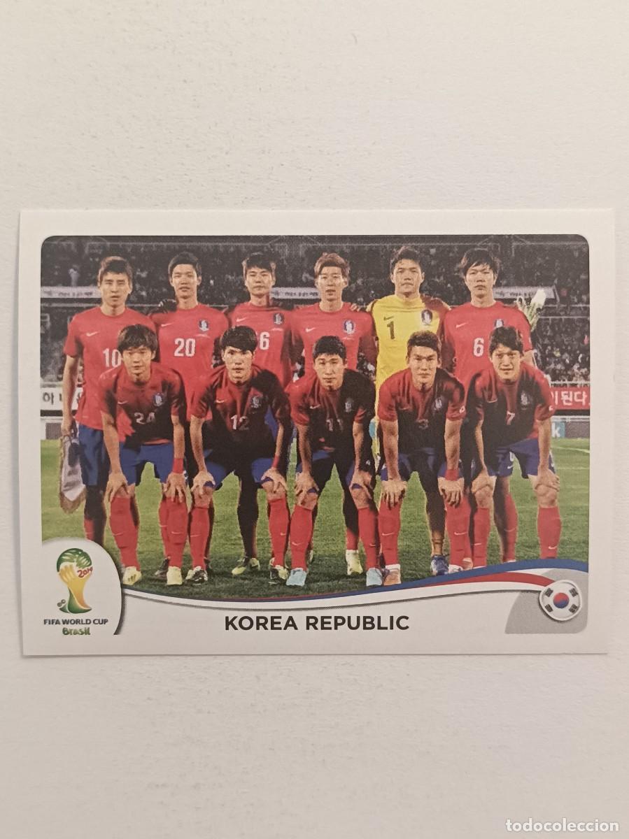 Cromos de f&uacute;tbol: #622 ALINEACION (COREA DEL SUR) MUNDIAL BRASIL 2014 PANINI