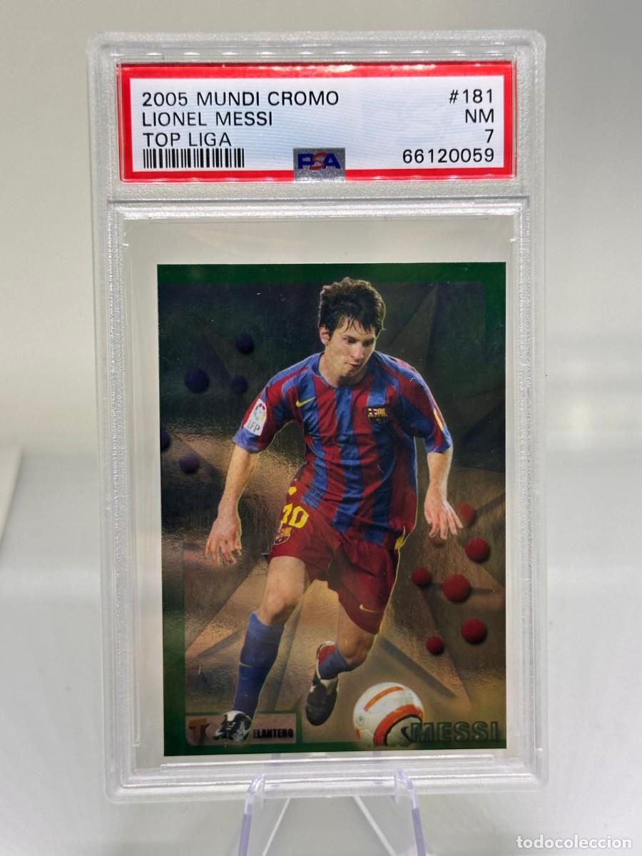 Figurine di Calcio: Messi #181 FC Barcelona Mundicromo Top Liga 2005 06 PSA 7